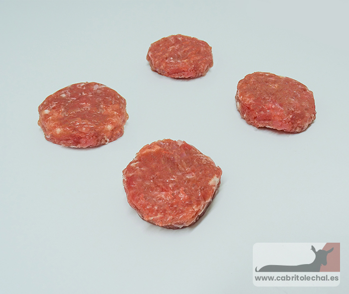 Mini-hamburguesas Gourmet de carne de cabrito lechal